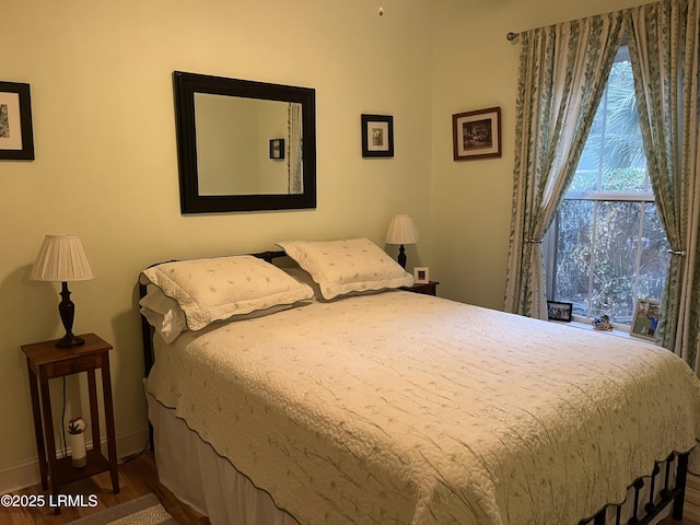 bedroom with baseboards