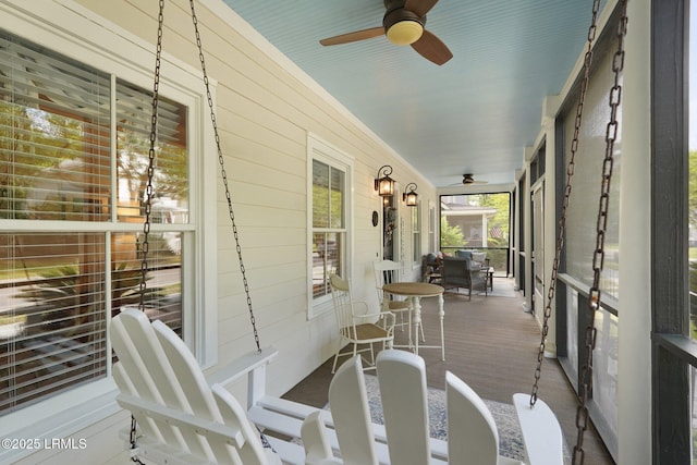19 Brisbane Dr, Beaufort, SC 29902 - exterior space with a porch and ceiling fan