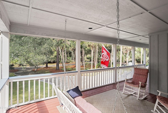 view of sunroom / solarium