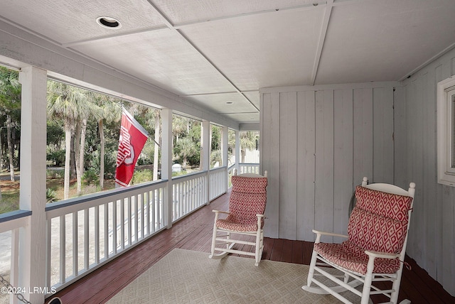 view of sunroom / solarium