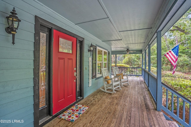 21 Planters Cir, Beaufort, SC 29907 - porch with ceiling fan