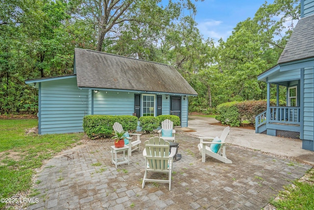21 Planters Cir, Beaufort, SC 29907 - view of patio / terrace featuring an outdoor structure