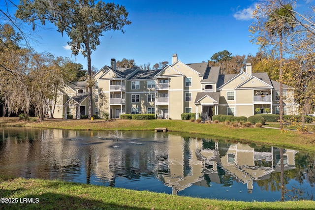 water view with a residential view