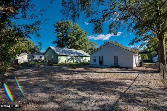 view of rear view of property