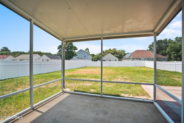 506 Cypress Cv, Bluffton, SC 29910 - unfurnished sunroom with a residential view and healthy amount of natural light