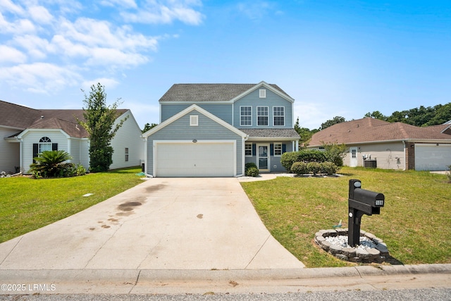 506 Cypress Cv, Bluffton, SC 29910 - traditional home featuring an attached garage, driveway, and a front yard