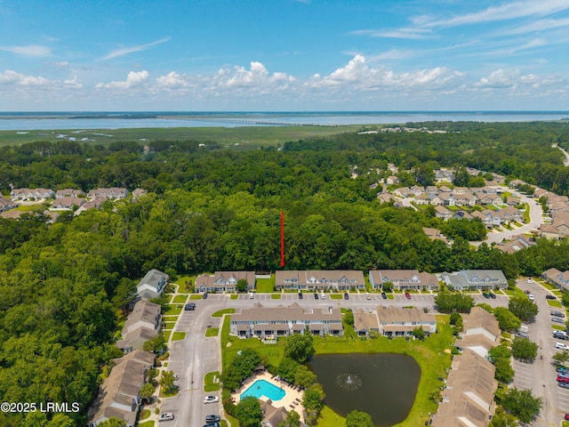 151 Bella Way, Beaufort, SC 29906 - aerial view of residential area featuring a large body of water