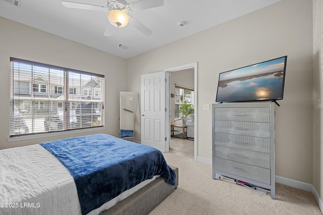 151 Bella Way, Beaufort, SC 29906 - carpeted bedroom featuring baseboards and ceiling fan