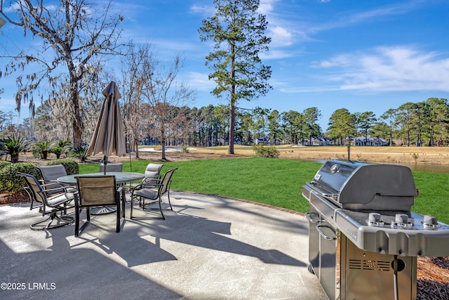 view of patio / terrace featuring area for grilling