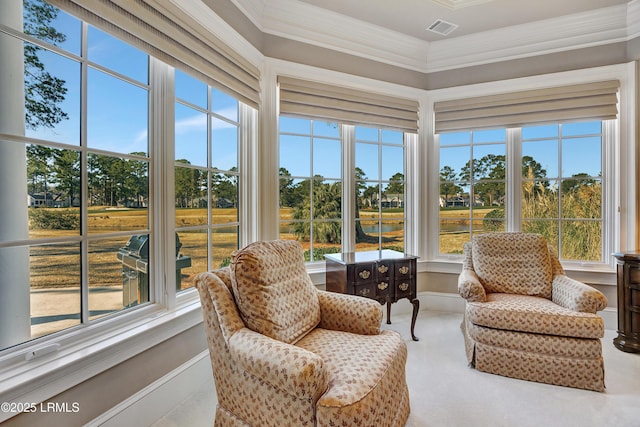 view of sunroom / solarium