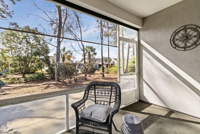 view of sunroom / solarium