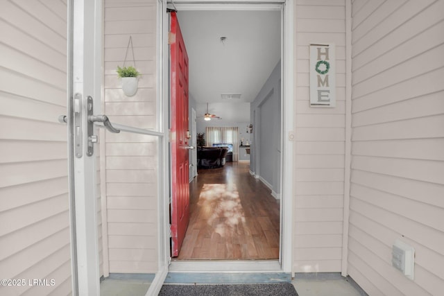 entrance to property featuring visible vents