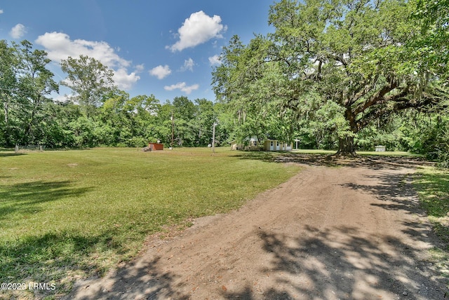 144 Middlefield Cir, Seabrook, SC 29940 - view of yard featuring driveway