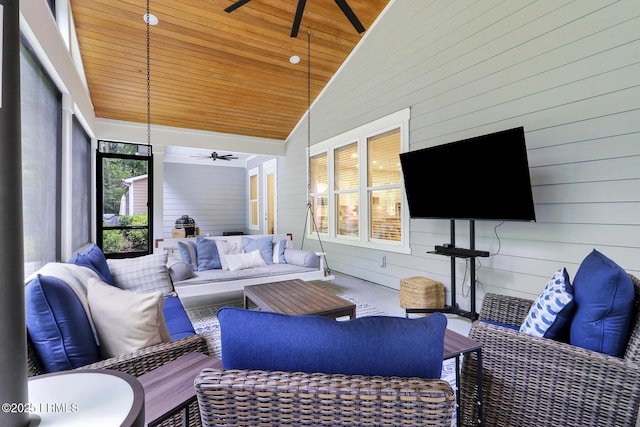 397 Hampton Lake Dr, Bluffton, SC 29910 - sunroom with vaulted ceiling