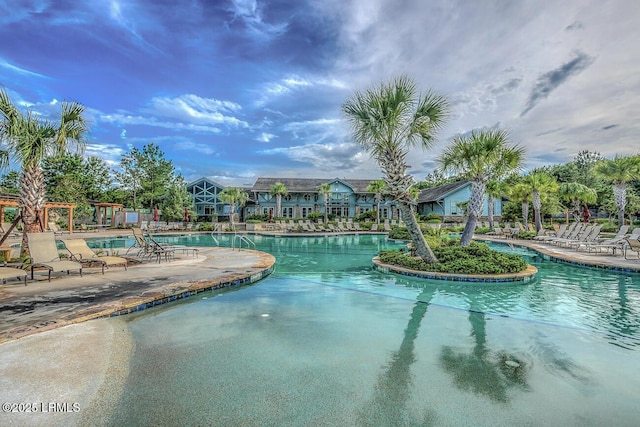 397 Hampton Lake Dr, Bluffton, SC 29910 - community pool with a patio