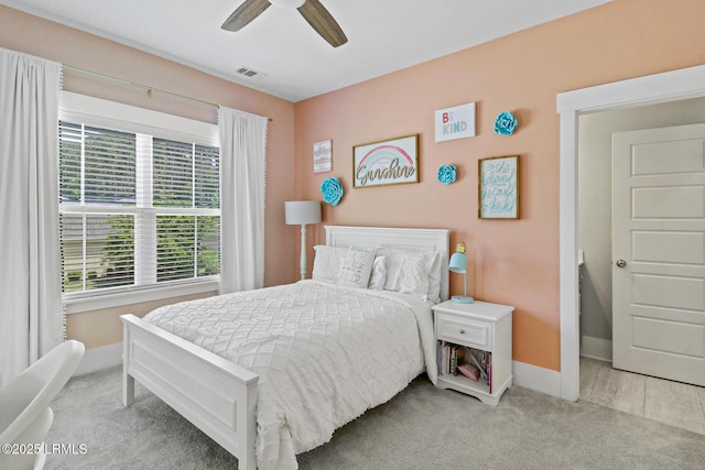 397 Hampton Lake Dr, Bluffton, SC 29910 - carpeted bedroom featuring baseboards and a ceiling fan