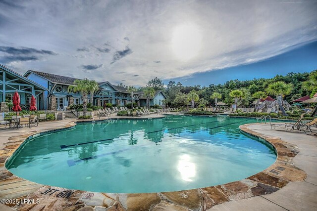 397 Hampton Lake Dr, Bluffton, SC 29910 - community pool featuring a patio