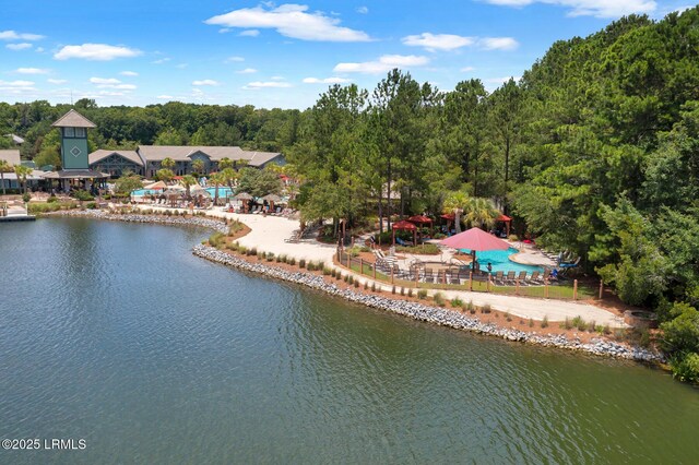 397 Hampton Lake Dr, Bluffton, SC 29910 - aerial view of a nearby body of water