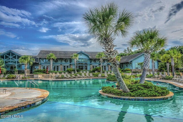 397 Hampton Lake Dr, Bluffton, SC 29910 - community pool featuring a patio area
