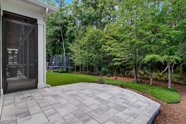 397 Hampton Lake Dr, Bluffton, SC 29910 - view of patio with a trampoline
