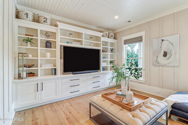 24 Carrier Blf, Bluffton, SC 29909 - living room with wood ceiling and light wood-style floors