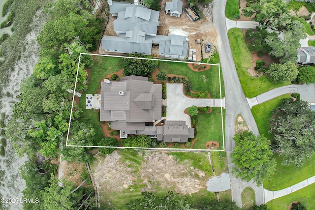 24 Carrier Blf, Bluffton, SC 29909 - aerial view of property and surrounding area with property parcel outlined