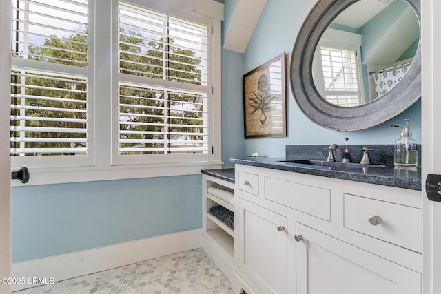 24 Carrier Blf, Bluffton, SC 29909 - full bath with vanity, plenty of natural light, and tile patterned flooring