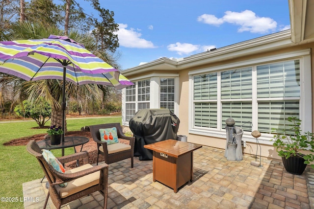 view of patio / terrace with grilling area