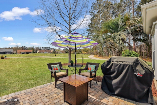 view of patio / terrace featuring area for grilling