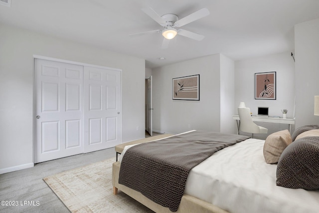 7 Harbison Pl, Beaufort, SC 29906 - carpeted bedroom featuring a closet and ceiling fan