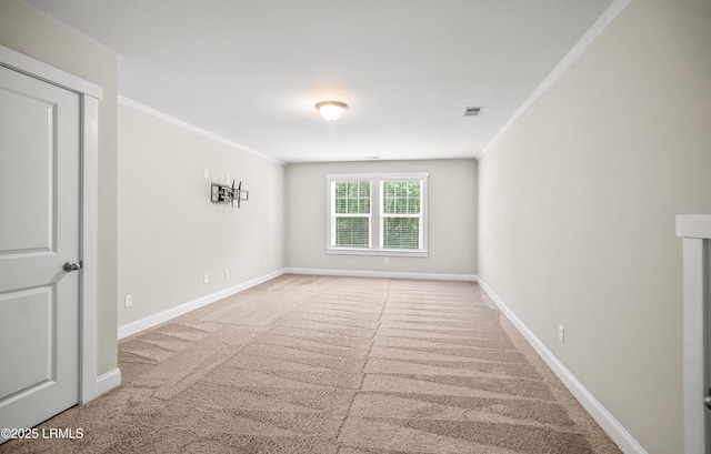 28 Laughing Gull Dr, Beaufort, SC 29907 - empty room featuring carpet floors, crown molding, and baseboards