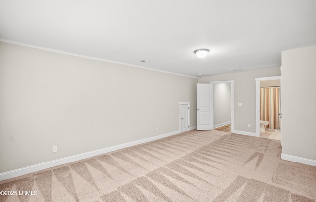 28 Laughing Gull Dr, Beaufort, SC 29907 - empty room with light carpet, baseboards, and ornamental molding