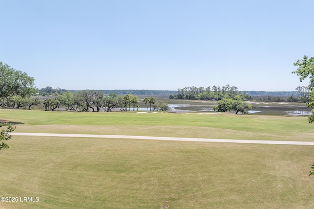 6 River Marsh Ln, Okatie, SC 29909 - surrounding community featuring a water view, view of golf course, and a yard