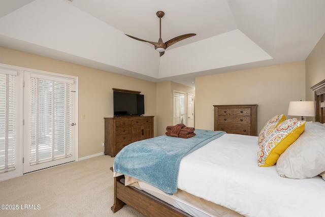 6 River Marsh Ln, Okatie, SC 29909 - carpeted bedroom featuring access to outside, ceiling fan, and baseboards