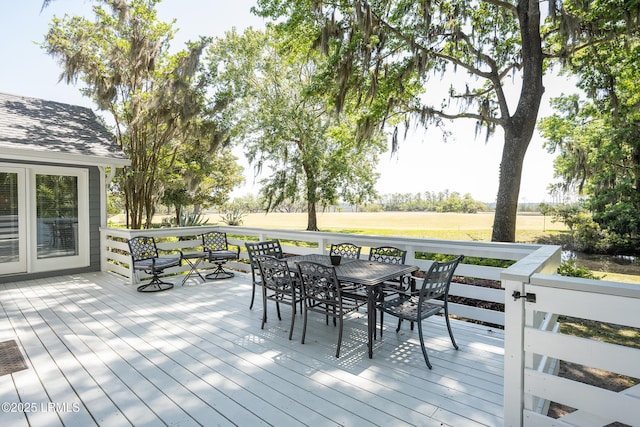 6 River Marsh Ln, Okatie, SC 29909 - wooden terrace with outdoor dining area