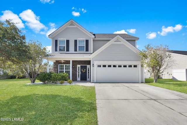 front of property with a front yard