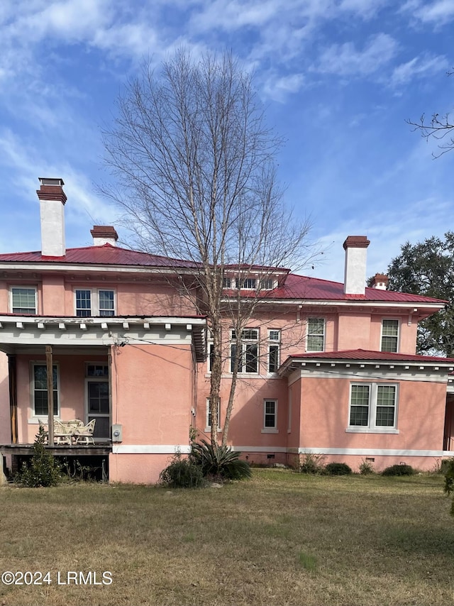 901 7th St W, Fairfax, SC 29827 - rear view of house featuring a yard
