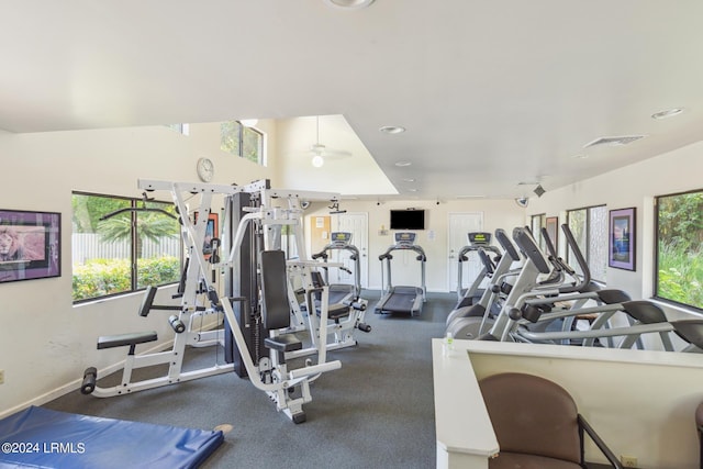 view of exercise room