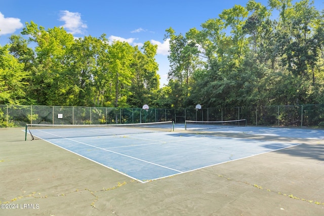 view of sport court