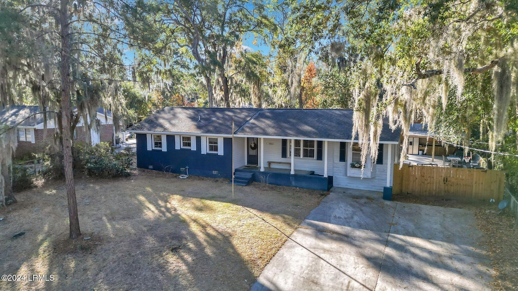 view of ranch-style home