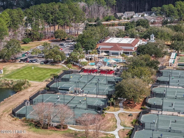 birds eye view of property