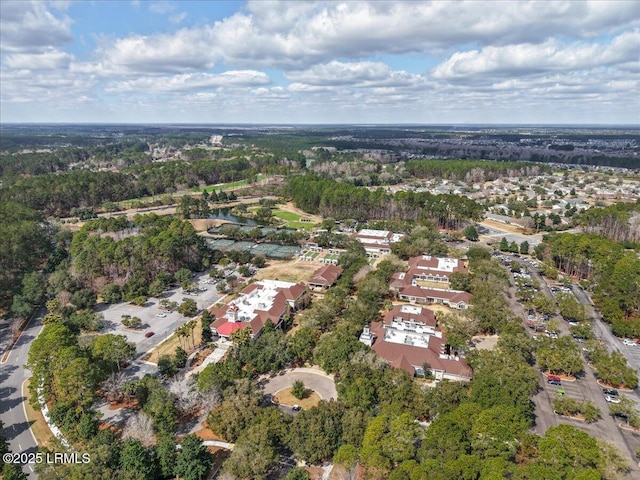 drone / aerial view with a residential view