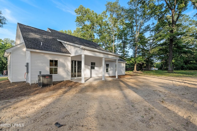 95 Salkehatchie Rd, Yemassee, SC 29945 - view of front of house featuring a shingled roof and central air condition unit