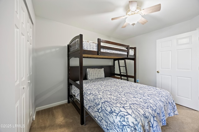 52 Lake Linden Ln Unit 52, Bluffton, SC 29910 - carpeted bedroom featuring a closet and a ceiling fan