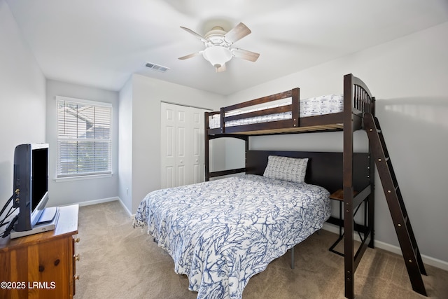 52 Lake Linden Ln Unit 52, Bluffton, SC 29910 - carpeted bedroom with a closet and ceiling fan