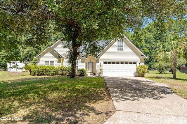 5 Susan Ct, Beaufort, SC 29907 - view of front of house featuring concrete driveway and a front yard