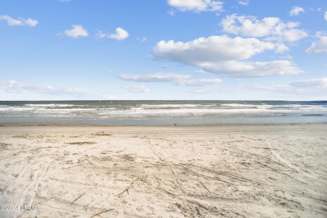 property view of water with a view of the beach