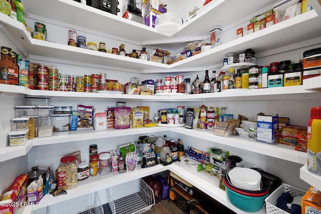 view of pantry