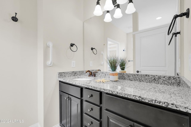 bathroom featuring vanity