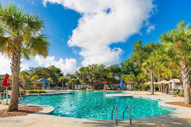 1 Royal James Dr, Hilton Head Island, SC 29926 - community pool with a patio